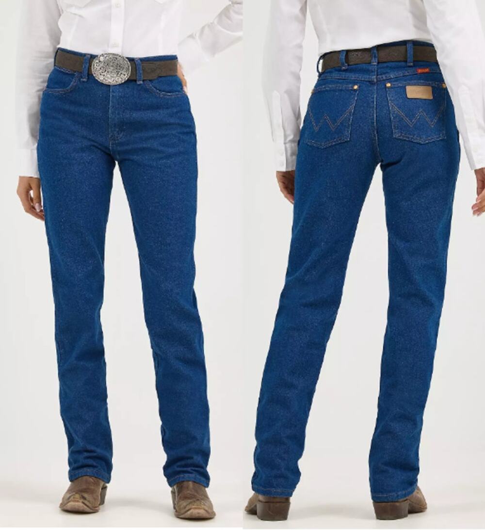 NWT Wrangler Cowboy Cut Slim Fit Tapered Jeans Prewashed Indigo Women's 3 x 32